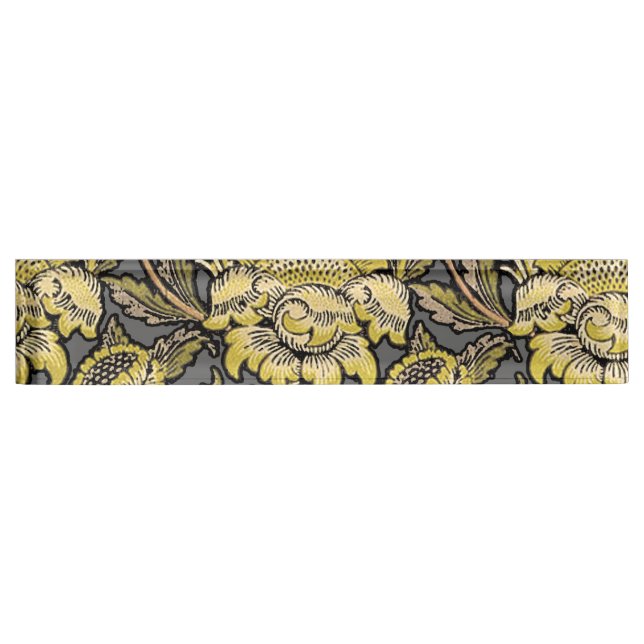 William Morris Wey Floral Wallpaper Namensplakette (Vorderseite)