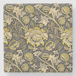 William Morris Wey Floral Wallpaper Steinuntersetzer