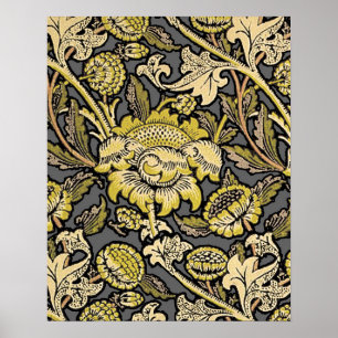 William Morris Wey Tapete Blumenmuster Poster