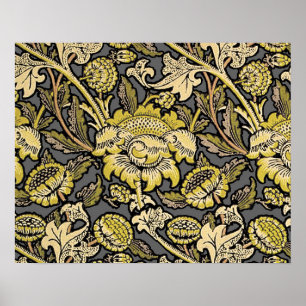 William Morris Wey Tapete Blumenmuster Poster
