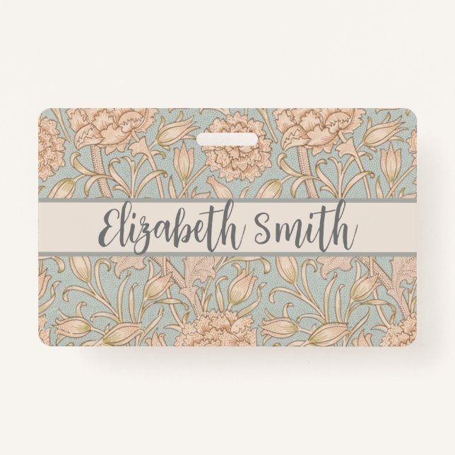 William Morris Wild Tulip Blume Floral Design Ausweis (Vorderseite)