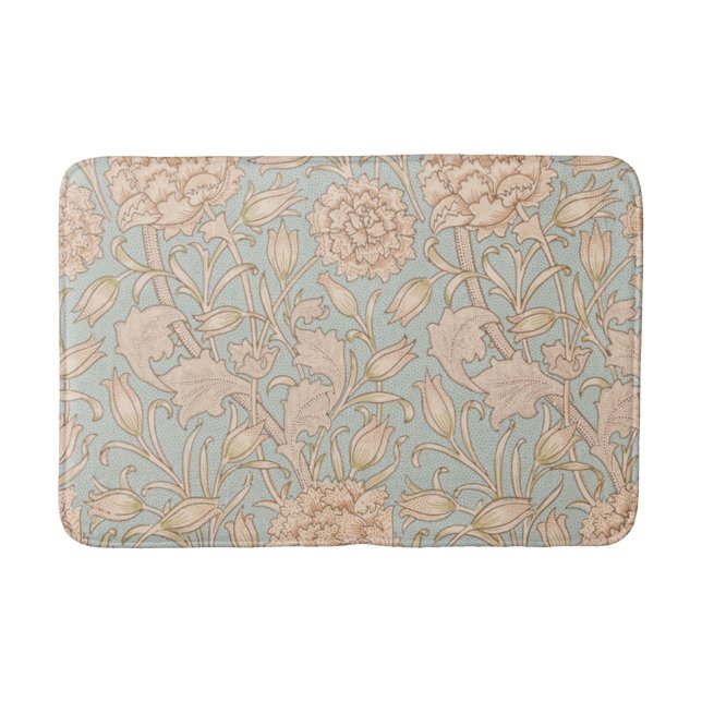 William Morris Wild Tulip Blume Floral Design Badematte (Vorderseite)