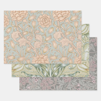 William Morris Wild Tulip Blume Floral Design Geschenkpapier Set