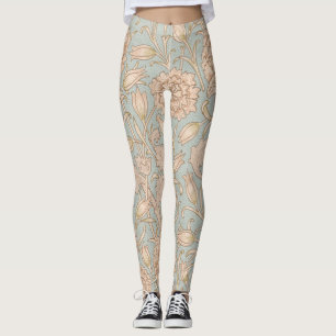 William Morris Wild Tulip Blume Floral Design Leggings