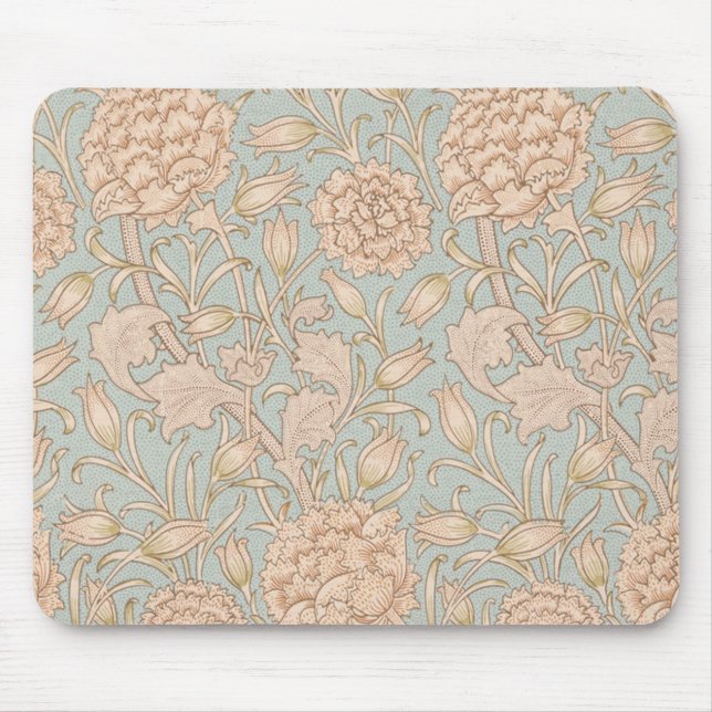 William Morris Wild Tulip Blume Floral Design Mousepad (Vorne)