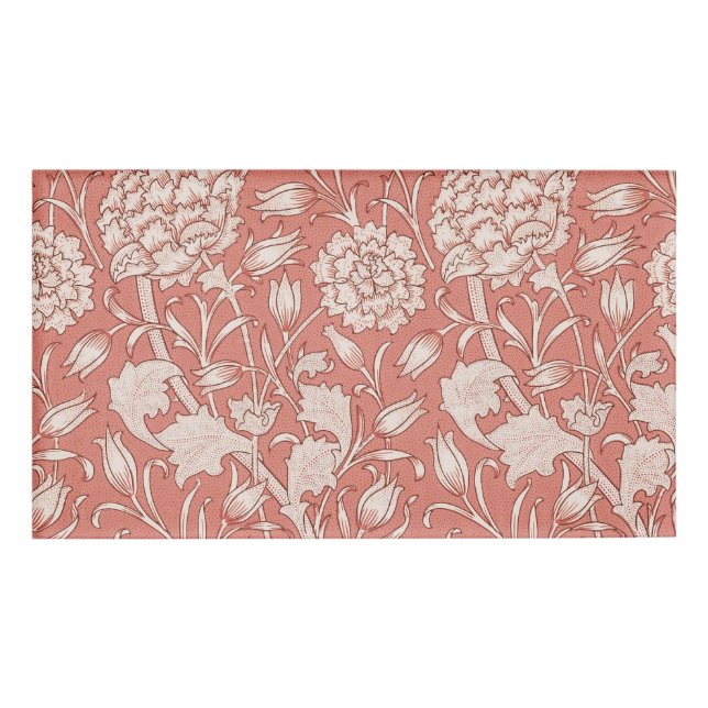 William Morris Wild Tulip Classic Viktorianisch De Namenschild (Vorderseite)