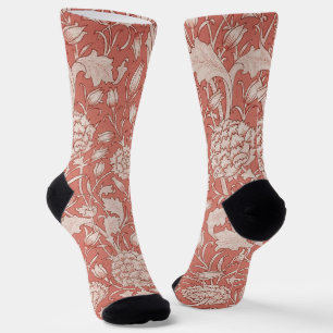 William Morris Wild Tulip Classic Viktorianisch De Socken