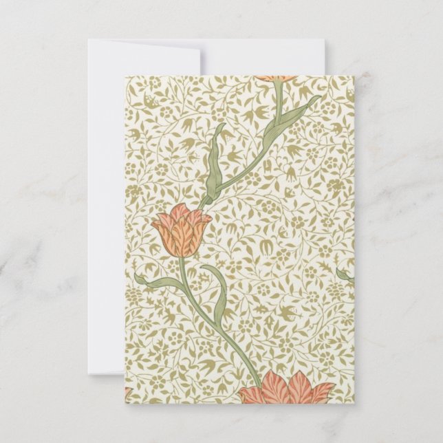 William Morris Wild Tulip Print Card Dankeskarte (Vorderseite)