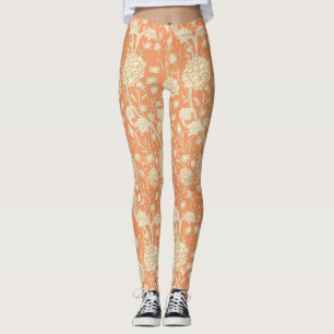 William Morris Wild Tulip Vintages Muster Leggings