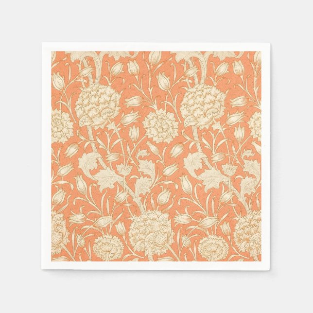 William Morris Wild Tulip Vintages Muster Serviette (Vorderseite)