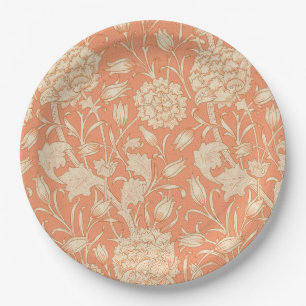 William Morris - Wilde Tulips - Blumenpfirsich Pappteller
