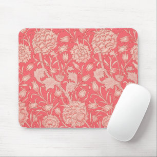 William Morris - Wilde Tulips - Pink Floral Patter Mousepad