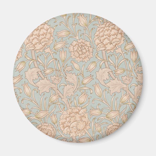 William Morris Wilde Tulpe Blumen Design Magnet (Vorne)