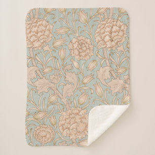 William Morris Wilde Tulpe Blumen Design Sherpadecke