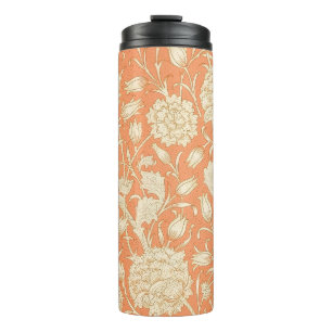 William Morris Wilde Tulpe Orange Florale Kunst Thermosbecher