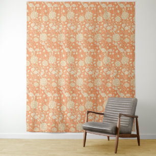 William Morris Wilde Tulpe Orange Florale Kunst Wandteppich