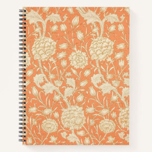 William Morris Wilde Tulpe Vintage Blumenmuster Notizbuch