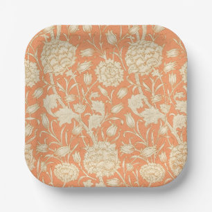 William Morris Wilde Tulpe Vintage Blumenmuster Pappteller