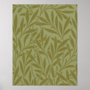 William Morris Willow Antique Floral Leaf Poster