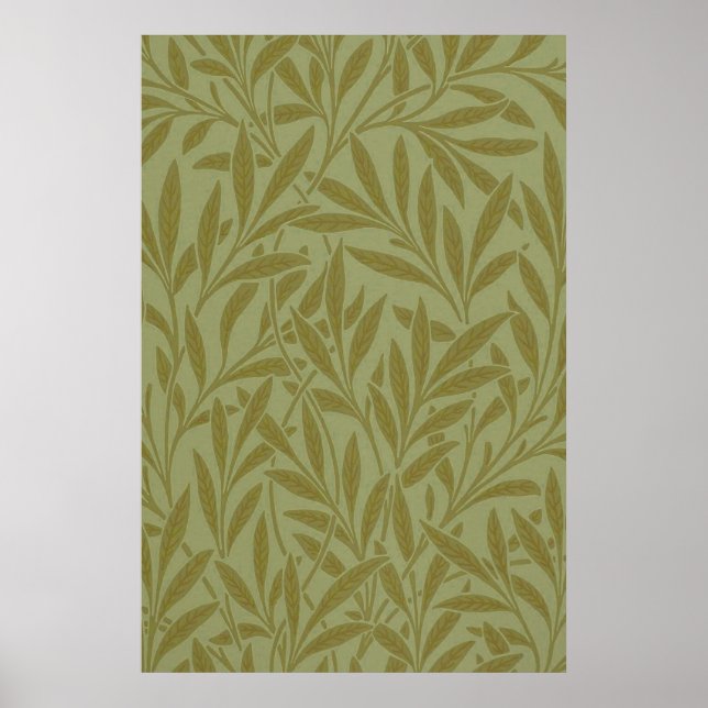 William Morris Willow Antique Floral Leaf Poster (Vorne)