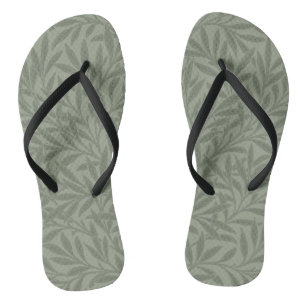 William Morris Willow Art Garden Blume Flip Flops