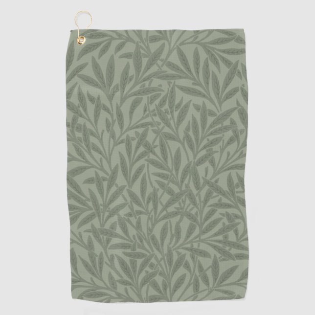 William Morris Willow Blume Classic Golfhandtuch (Vorderseite)