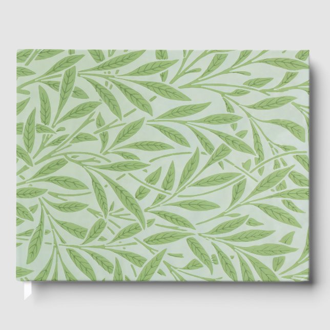 William Morris Willow Blume Classic Green Gästebuch (Vorderseite)