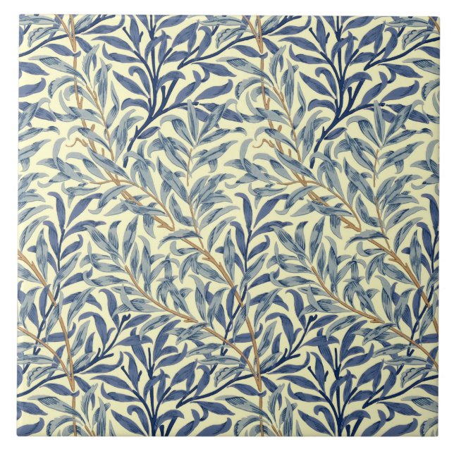 William Morris "Willow Bough" 4 Fliese (Vorderseite)