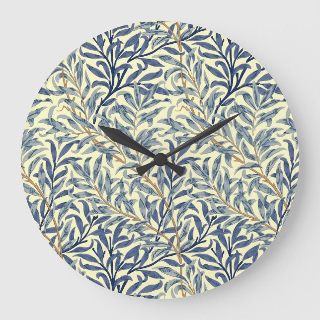 William Morris "Willow Bough" 4 Große Wanduhr (Vorderseite)