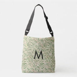 William Morris Willow Bough Botanical Mit Monogram Tragetaschen Mit Langen Trägern