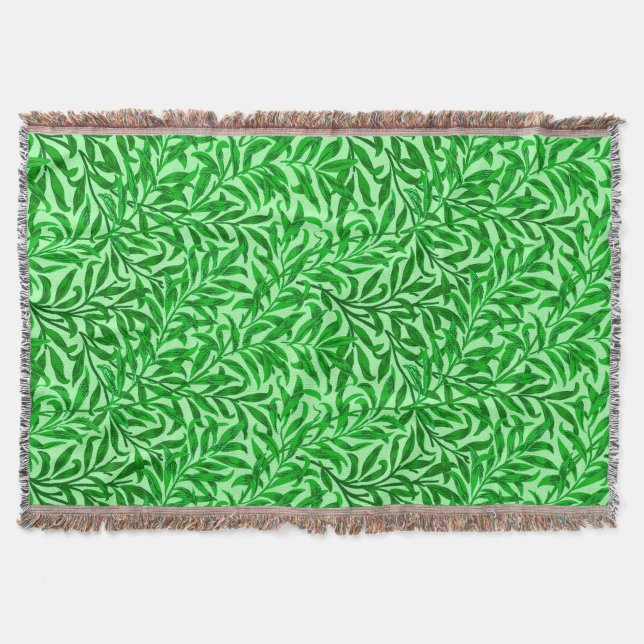 William Morris Willow Bough, Emerald Green Decke (Vorderseite)