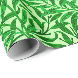 William Morris Willow Bough, Emerald Green Geschenkpapier