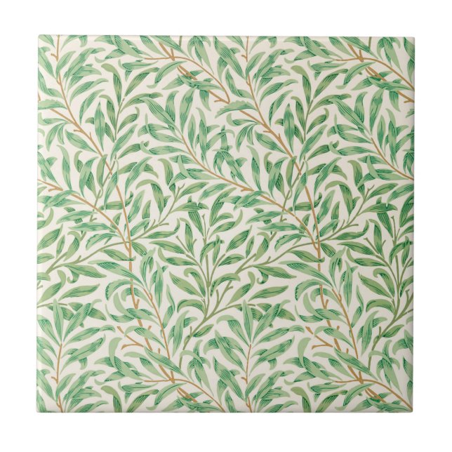 William Morris. Willow Bough Fliese (Vorderseite)