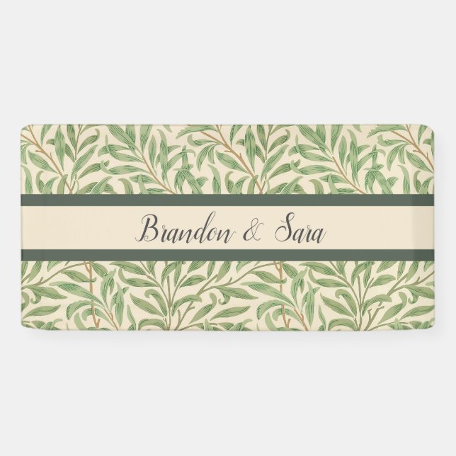 William Morris Willow Bough Garden Blume Classic Banner (Horizontal)