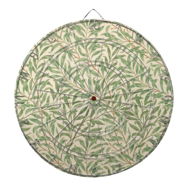 William Morris Willow Bough Garden Blume Classic Dartscheibe (vorne)