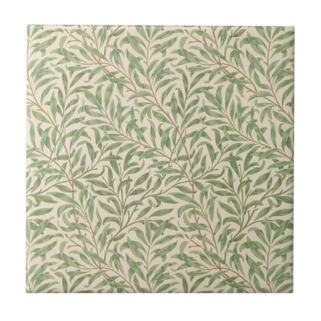 William Morris Willow Bough Garden Blume Classic Fliese (Vorderseite)