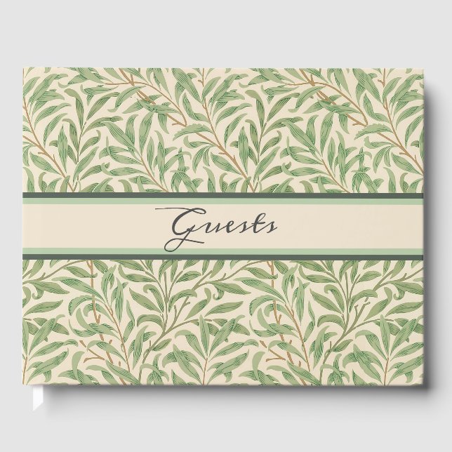William Morris Willow Bough Garden Blume Classic Gästebuch (Vorderseite)