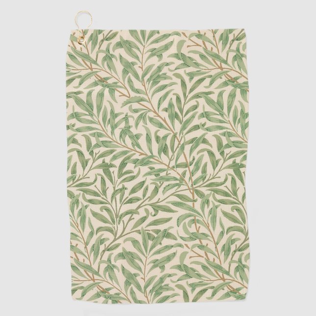 William Morris Willow Bough Garden Blume Classic Golfhandtuch (Vorderseite)