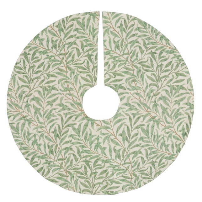 William Morris Willow Bough Garden Blume Classic Polyester Weihnachtsbaumdecke (Vorderseite)
