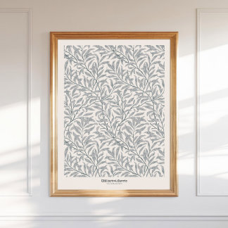 William Morris Willow Bough Gray Art Exhibition Poster