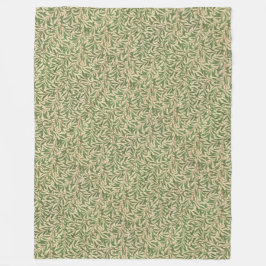 William Morris Willow Bough Green Willow Blätter Fleecedecke