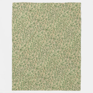 William Morris Willow Bough Green Willow Blätter Fleecedecke