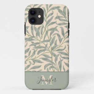William Morris Willow Bough Pattern mit Monogramm Case-Mate iPhone Hülle
