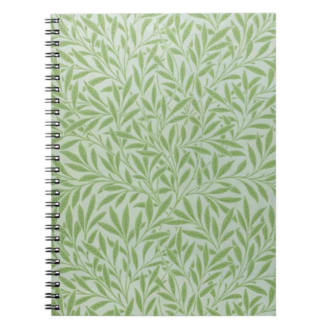 William Morris Willow Flower Classic Green Notizblock (Vorderseite)