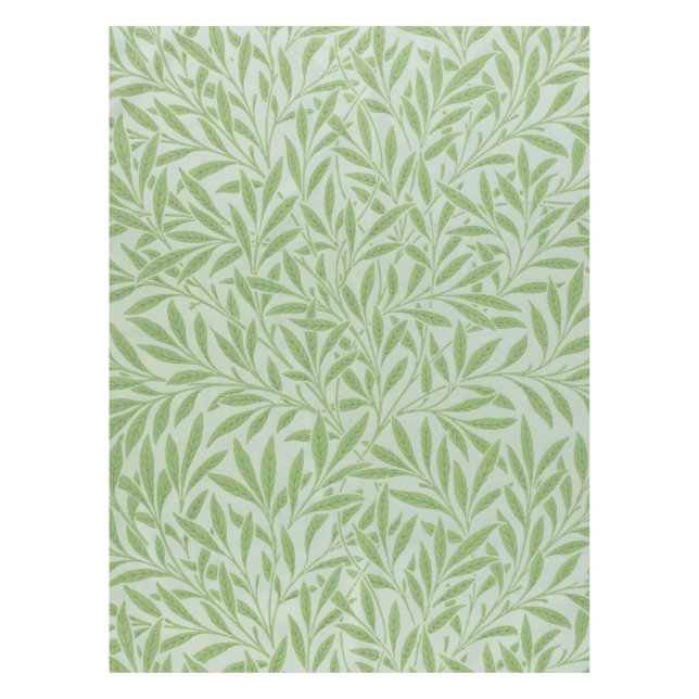 William Morris Willow Flower Classic Green Tischdecke (Vorderseite)