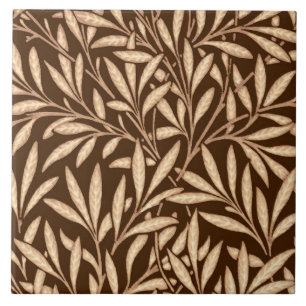 William Morris Willow Pattern, Brown und Beige Fliese