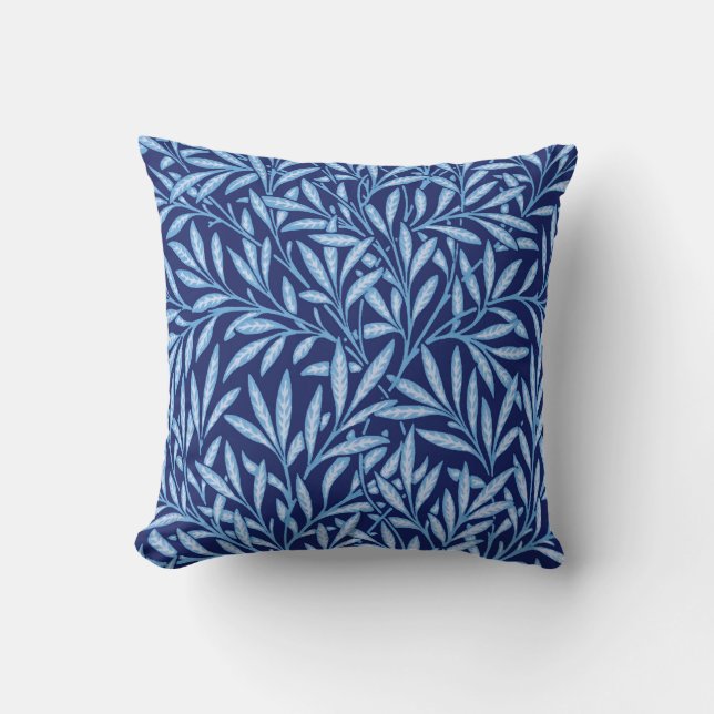 William Morris Willow Pattern, Cobalt Blue Kissen (Vorderseite)