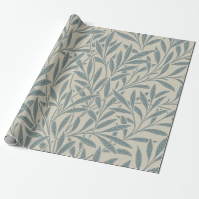 William Morris Willow Slate Geschenkpapier (Ungerollt)