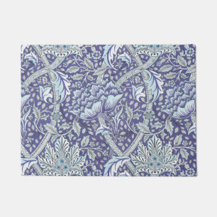 William Morris Windrush Blaues Blumenmuster Fußmatte