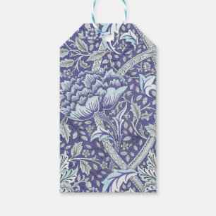 William Morris Windrush Blaues Blumenmuster Geschenkanhänger